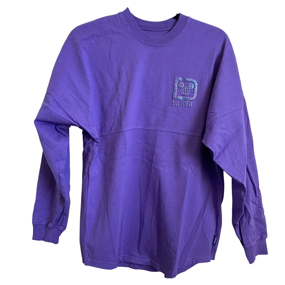 Disney Parks Purple Potion Spirit Jersey Walt Disney World Glitter Size XS